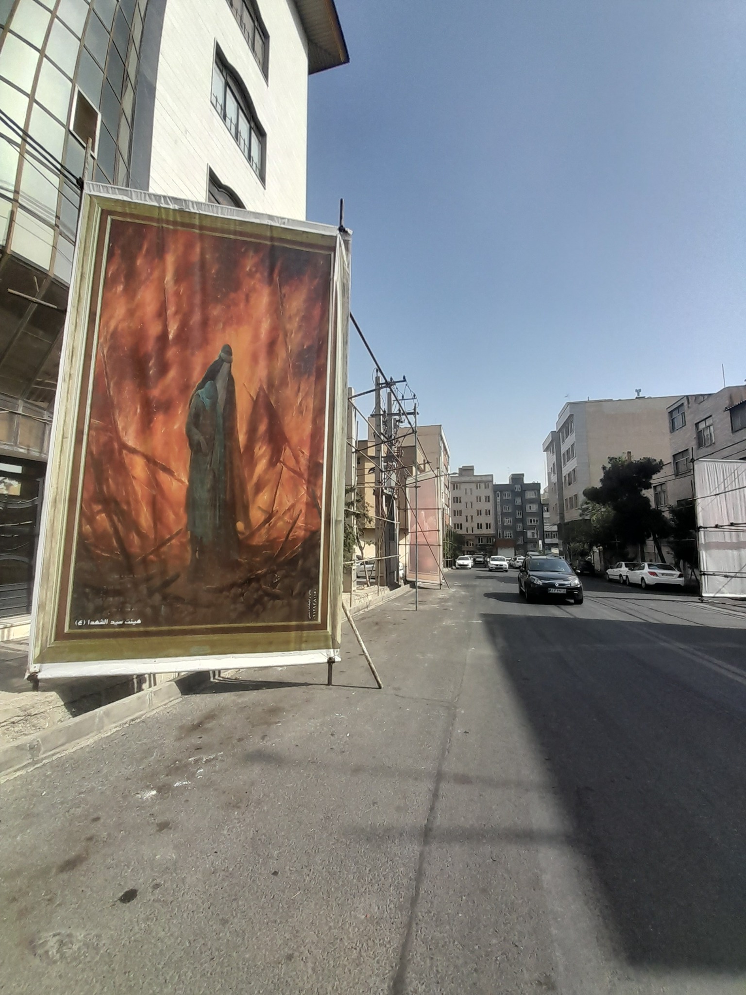 پروژه داربست فلزی پاسارگاد در ساختمان تجاری تهران